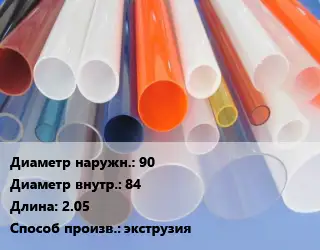 Труба из оргстекла 90х84 L=2.05 экструзия